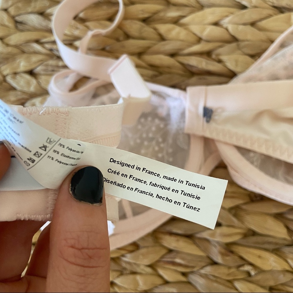 SOLD NWOT Simone perele embroidered lace plunge bra - Picture 9 of 9